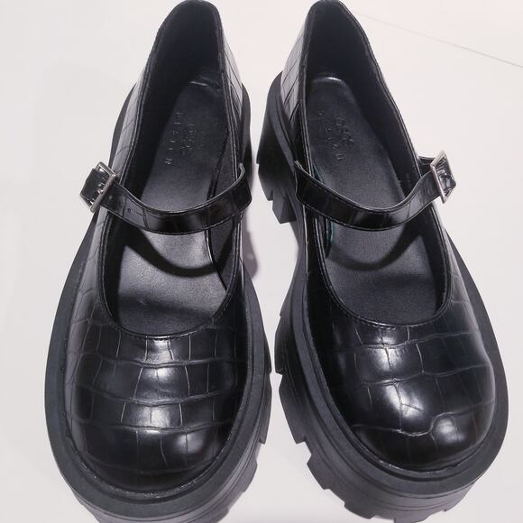 ASOS Design Black Platform Y2K Style Chunky Heels Shoes Lug Sole - Picture 10 of 10